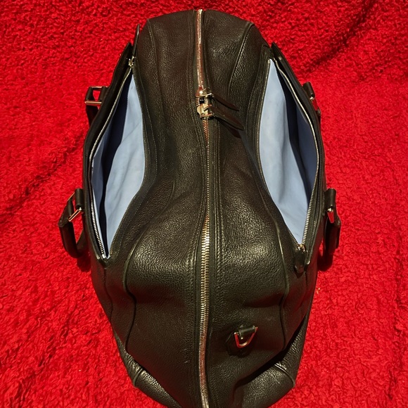 SMYTHSON OF BOND STREET Leather Dome Duffle Bag. - Picture 5 of 11